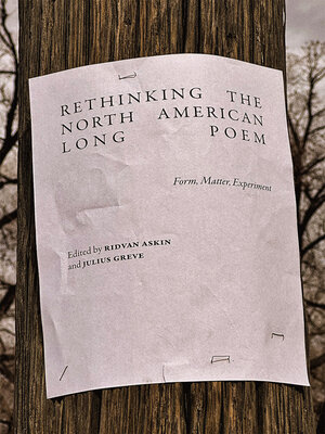 cover image of Rethinking the North American Long Poem